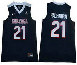 Gonzaga Bulldogs #21 Rui Hachimura Navy Blue Stitched College Jersey