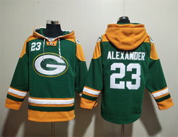 Green Bay Packers #23 Jaire Alexander Green All Stitched Hooded Sweatshirt