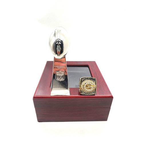 Green Bay Packers 1996 NFL one ring + one trophy set