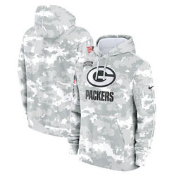 Green Bay Packers 2024 Camo Salute To Service Pullove Hoodie