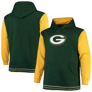 Green Bay Packers Fanatics Branded Big Tall Block Party Pullover Hoodie