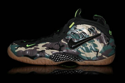 Hardaway Air Foamposite Pro Green Camo Authentic basketball shoes 41~46 2