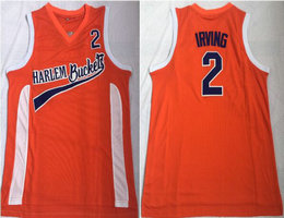 Harlem Buckets #2 Kyrie Irving Orange Movie Jersey