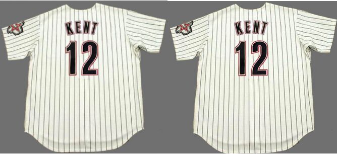 Houston Astros #12 Jeff Kent White 2004 Throwback Baseball Jersey