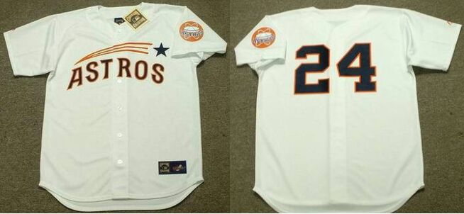 Houston Astros #24 Jimmy Wynn White 2004 Throwback Baseball Jersey