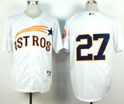 Houston Astros #27 Jose Altuve 1965 White Turn Back The Clock Jersey