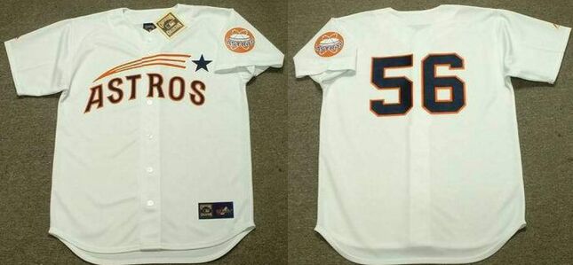 Houston Astros #56 Jim Bouton White 2004 Throwback Baseball Jersey