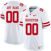 Houston Cougars Customized College White Limited Vapor Untouchable Authentic Stitched NCAA Jersey