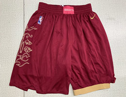 Houston Rockets Red City Swingman Shorts