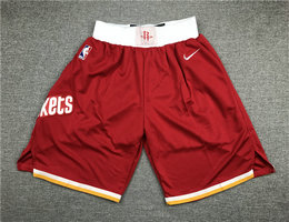 Houston Rockets Red Throwback Swingman Shorts