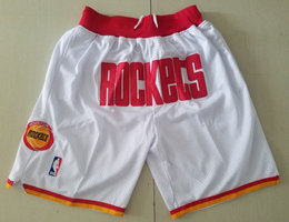 Houston Rockets White With Pocket Swingman Shorts