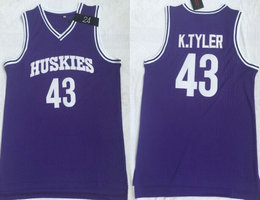 Huskies #43 K.Tyler Movie Basketball Jersey