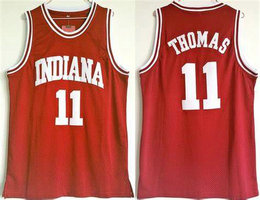 Indiana Hoosiers #11 Isiah Thomas Red Basketball Jersey
