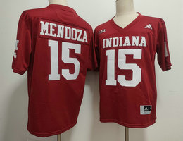 Indiana Hoosiers #15 Fernando Mendoza Red Authentic Stitched NCAA Jersey