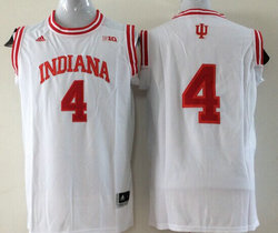 Indiana Hoosiers #4 Vitor Oladipo White Authentic Basketball Stitched NCAA Jersey