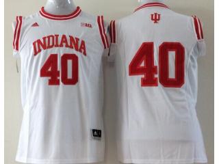 Indiana Hoosiers 40 Cody Zeller White NCAA Basketball Jersey