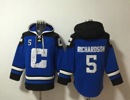 Indianapolis Colts #5 Anthony Richardson Blue Stitched Pullover NFL Hoodie