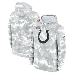 Indianapolis Colts 2024 Camo Salute To Service Pullove Hoodie