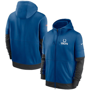 Indianapolis Colts Nike Royal Sideline Impact Lockup Performance Full-Zip Hoodie