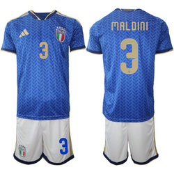 Italy #3 Maldini Home 2026 World Cup Soccer jersey