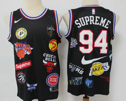 J.R. Smith Previews 94 Supreme X Nba Logo Black Jerseys