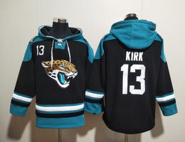 Jacksonville Jaguars #13 Christian Kirk Black All Stitched Hooded Sweatshirt