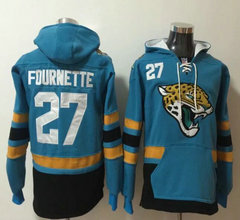 Jacksonville Jaguars #27 Leonard Fournette Green All Stitched Hooded Sweatshirt
