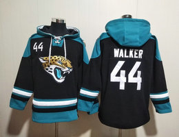 Jacksonville Jaguars #44 Travon Walker Black All Stitched Hooded Sweatshirt
