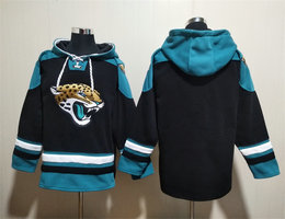 Jacksonville Jaguars Blank Black All Stitched Hooded Sweatshirt