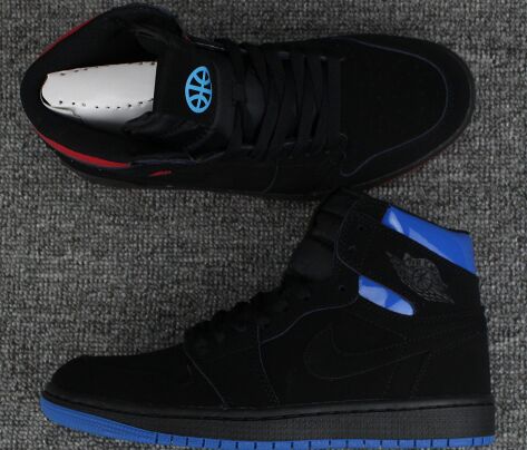 Jordan 1(I) Air Black Blue Basketball shoes size 40-46