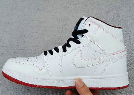 Jordan 1(I) Air Throwback White Red Basketball shoes size 40-46
