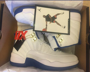 Jordan 12(XII) Authentic basketball shoes White AAA 41~47 160728