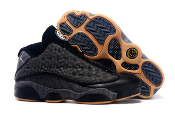 Jordan 13(XIII) LOW QUAI 54 black authentic Air shoes 41-47