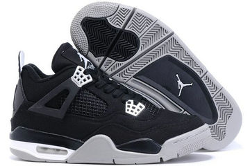 Jordan 4(IV) Air Black Grey Basketball shoes size 41-47