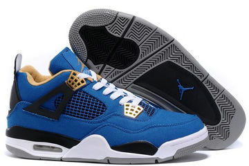 Jordan 4(IV) Air Blue Black Basketball shoes size 41-47