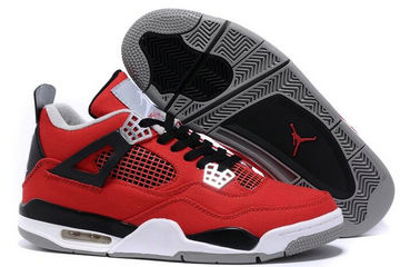Jordan 4(IV) Air Red Black Basketball shoes size 41-47