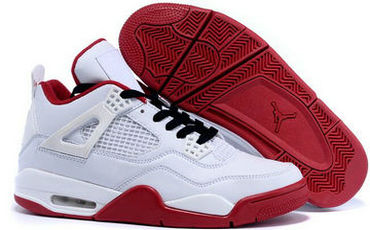 Jordan 4(IV) Air Red White Basketball shoes size 41-47