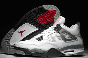 Jordan 4(IV) White Grey Basketball shoes size 41-47