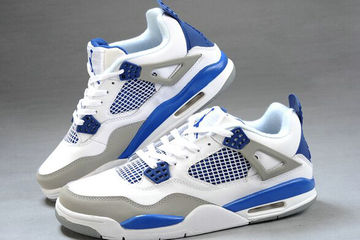 Jordan 4(IV) White Grey Blue Basketball shoes 1 size 40-47