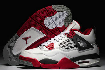 Jordan 4(IV) White Red Basketball shoes size 41-47