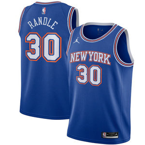 Jordan New York Knicks #30 Julius Randle Blue Game Authentic Stitched NBA Jersey.jpg