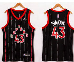Jordan Toronto Raptors #43 Pascal Siakam 20-21 With Advertising patch Authentic Stitched NBA jersey
