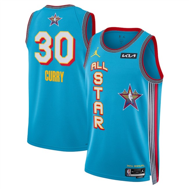 Jordon Golden State Warriors #30 Stephen Curry 2025 all star Stitched Basketball Jersey