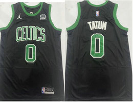 Jordon Boston Celtics #0 Jayson Tatum Black 2022-23 Authentic Stitched NBA Jersey