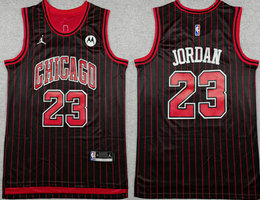 Jordon Chicago Bulls #23 Michael Jordan Black 2025 Statement Basketball Jersey