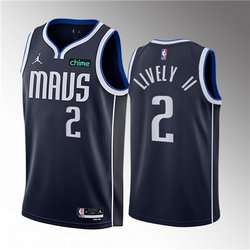 Jordon Dallas Mavericks #2 Dereck Lively II Black Stitched NBA Jersey