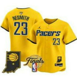 Jordon Indiana Pacers #23 Aaron Nesmith Gold Finals Baseball Jerseys