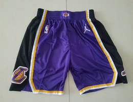 Jordan Los Angeles Lakers Purple NBA Shorts