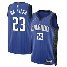 Jordon Orlando Magic #23 Tristan Da Silva Blue 2024 Draft Statement Stitched NBA Jersey