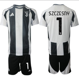 Juventus 2024-25 #1 SZCZESNY home Soccer Club Jerseys